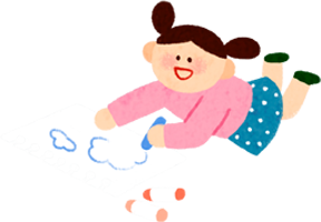 그림을 그리는 여자아이